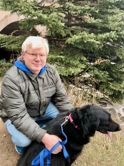 Edward Barnard and dog Peppy