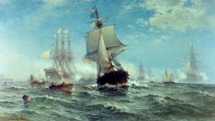 18th and 19th Century navies used signal flags
